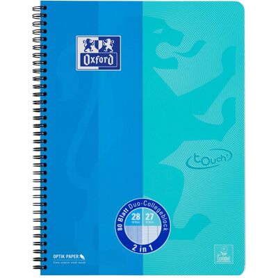 Oxford, Heft + Block, Collegeblock Touch Duo (A4+, Kariert, Weicher Einband) Oxford, Heft + Block, Collegeblock Touch Duo (A4+, Kariert, Weicher Einband)