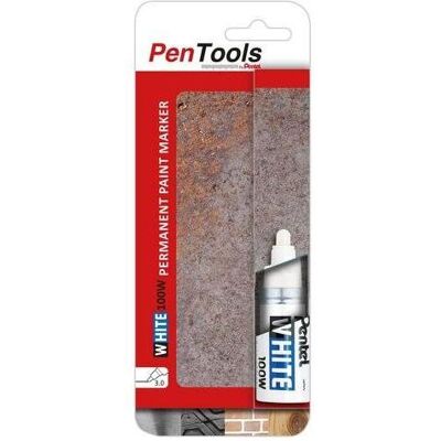 Pentel, Marker, Permanent-Marker X100W, Rundspitze, weiá (1x) Pentel, Marker, Permanent-Marker X100W, Rundspitze, weiá (1x)