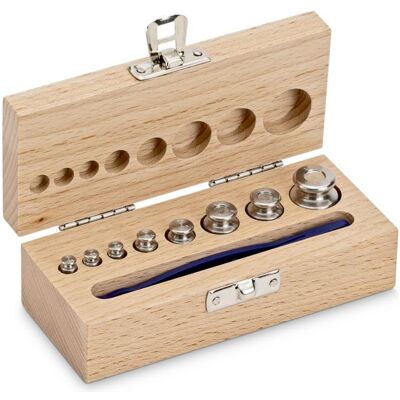 Kern, Feinwaage, 344-02 M1 Gewichtsatz, 1 g - 50 g Edelstahl, im Holzetui (344-02) Kern, Feinwaage, 344-02 M1 Gewichtsatz, 1 g - 50 g Edelstahl, im Holzetui (344-02)