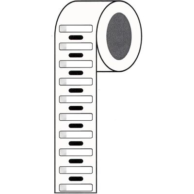 Brady, Etikettenrolle, BPT-614-461, Polyester, selbstlaminierend, Weiss/Transparent, 5.08 x 18.00(22.86) mm, permane Brady, Etikettenrolle, BPT-614-461, Polyester, selbstlaminierend, Weiss/Transparent, 5.08 x 18.00(22.86) mm, permane