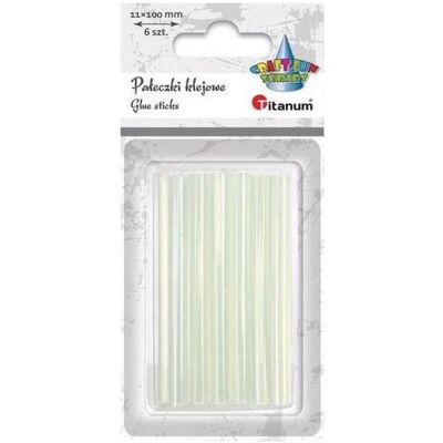 Titanum, Klebestift, Klebestifte, transparent, 11x100mm, 6 Stk Titanum, Klebestift, Klebestifte, transparent, 11x100mm, 6 Stk