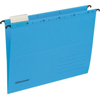 Soennecken, Mappe, Hängemappen blau A4 Sichtreiter 220g Recyclingkarton 25 St./Pack. (A4, 25x) Soennecken, Mappe, Hängemappen blau A4 Sichtreiter 220g Recyclingkarton 25 St./Pack. (A4, 25x)
