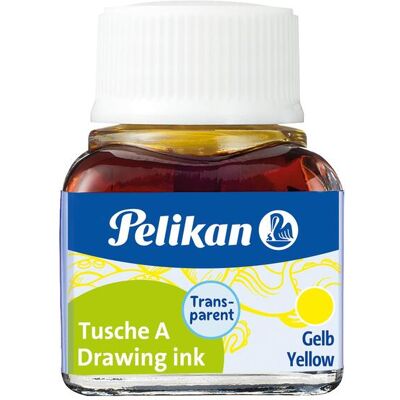 Pelikan Ersatzpatronen + Tintenfass, Tusche A (Gelb, 1 Stk.) Pelikan Ersatzpatronen + Tintenfass, Tusche A (Gelb, 1 Stk.)