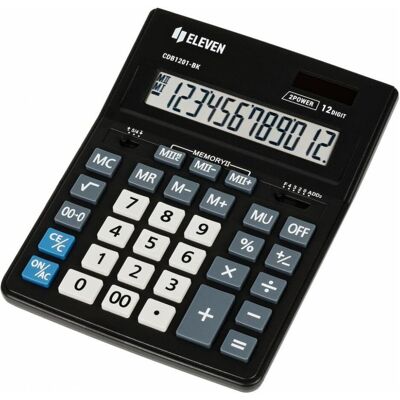 Eleven, Taschenrechner, Taschenrechner Taschenrechner CDB1201-BK, schwarz, Desktop, 12 Ziffern (Batteriebetrieb, Solarenergie) Eleven, Taschenrechner, Taschenrechner Taschenrechner CDB1201-BK, schwarz, Desktop, 12 Ziffern (Batteriebetrieb, Solarenergie)