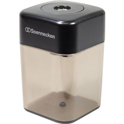 Soennecken, Spitzer, Dosenspitzer 8mm Kunststoff schwarz/grau transparent Soennecken, Spitzer, Dosenspitzer 8mm Kunststoff schwarz/grau transparent