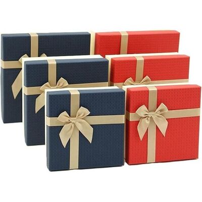 Adar, Geschenkverpackung, Set aus 3 dekorativen Boxen mit einer MIX-Schleife (3x) Adar, Geschenkverpackung, Set aus 3 dekorativen Boxen mit einer MIX-Schleife (3x)