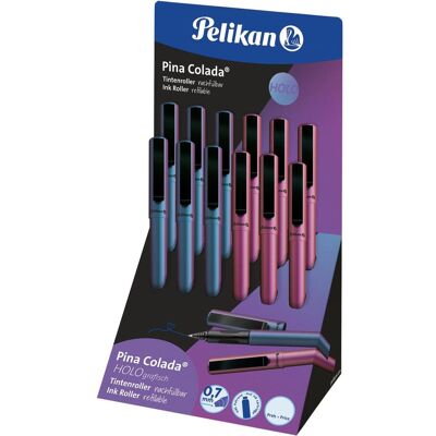 Pelikan Schreibstifte, Tintenroller Tintenroller Pina Colada Holo, Keildisplay, farbig sortiert (12x) Pelikan Schreibstifte, Tintenroller Tintenroller Pina Colada Holo, Keildisplay, farbig sortiert (12x)