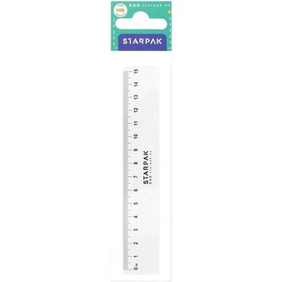 Starpak, Lineal, 15 cm langes Kunststofflineal (15 cm, Kunststoff) Starpak, Lineal, 15 cm langes Kunststofflineal (15 cm, Kunststoff)