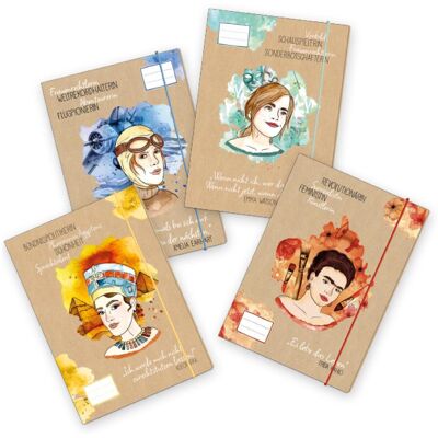 Papierdrachen, Mappe, 4 Sammelmappen - DIN A4 - Frauenpower (A4, 4x) Papierdrachen, Mappe, 4 Sammelmappen - DIN A4 - Frauenpower (A4, 4x)