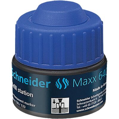 Schneider, Ersatzpatronen + Tintenfass, Tankstelle 640 blau (Blau, 1 Stk.) Schneider, Ersatzpatronen + Tintenfass, Tankstelle 640 blau (Blau, 1 Stk.)