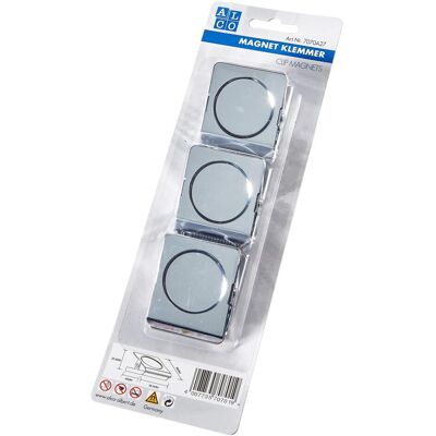 Alco, Magnet, ALCO-Albert 7070A27 - Magnetklemmer 38mm, verchromt (3x) Alco, Magnet, ALCO-Albert 7070A27 - Magnetklemmer 38mm, verchromt (3x)