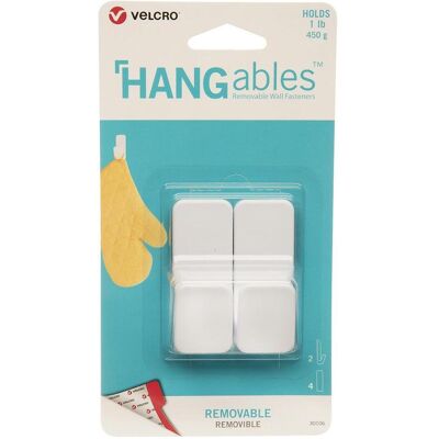 Velcro Weiße Selbstklebende Haken - 450G Set mit 2 Velcro Weiße Selbstklebende Haken - 450G Set mit 2
