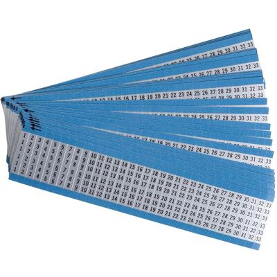 Brady, Etikettenrolle, Kabelkennzeichnungen, Aluminium, fortlaufende Zahlen Brady, Etikettenrolle, Kabelkennzeichnungen, Aluminium, fortlaufende Zahlen