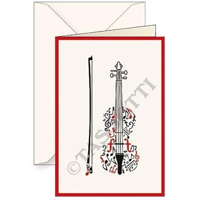Tassotti, Grusskarte + Briefpapier, Carnet B6 + Violino-Umschlag (1 Stk.) Tassotti, Grusskarte + Briefpapier, Carnet B6 + Violino-Umschlag (1 Stk.)