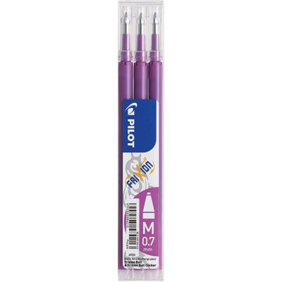 Pilot, Ersatzpatronen + Tintenfass, FriXion Refill Set à 3 (Lila, 0.70 mm, 3 Stk.) Pilot, Ersatzpatronen + Tintenfass, FriXion Refill Set à 3 (Lila, 0.70 mm, 3 Stk.)