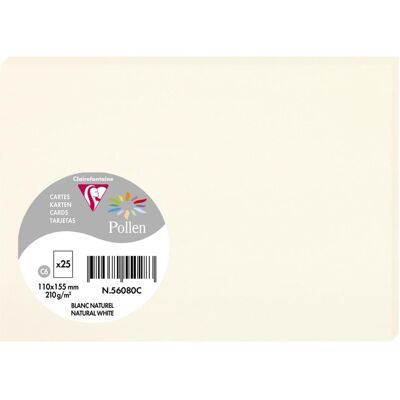 Clairefontaine, Karteikarten, Karten (C6, 25x, 210 g/m²) Clairefontaine, Karteikarten, Karten (C6, 25x, 210 g/m²)