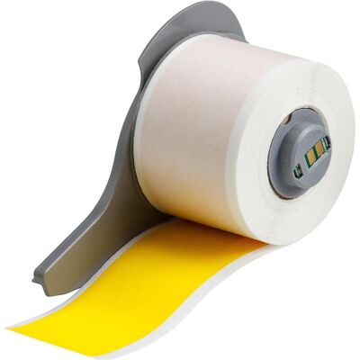 Brady, Etikettenrolle, M71C-1500-472YL, Polyimid, Gelb, matt, 38.10 mm x 15.24 m, permanent, Endlos (44.45 mm) Brady, Etikettenrolle, M71C-1500-472YL, Polyimid, Gelb, matt, 38.10 mm x 15.24 m, permanent, Endlos (44.45 mm)