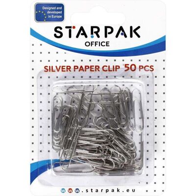 Starpak, Büroklammer, Büroklammer Silber 28mm, 50 Stk. (50x) Starpak, Büroklammer, Büroklammer Silber 28mm, 50 Stk. (50x)