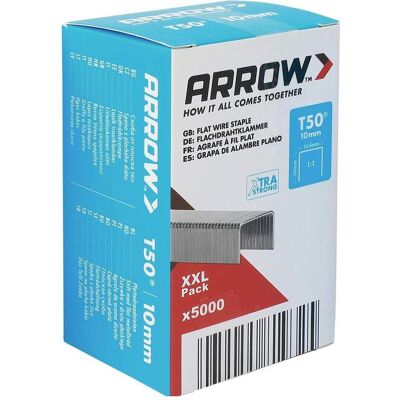 Arrow, Büroklammer, 819325 Flachdrahtklammern Typ 50 5000 St. (5000x) Arrow, Büroklammer, 819325 Flachdrahtklammern Typ 50 5000 St. (5000x)