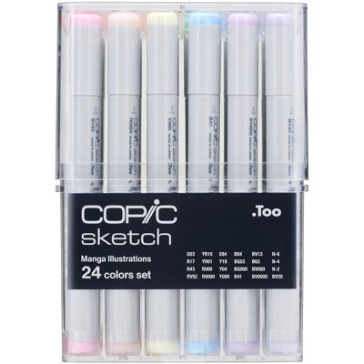 Copic, Marker, Manga Illustration (24x) Copic, Marker, Manga Illustration (24x)
