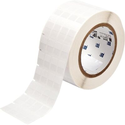 Brady, Etikettenrolle, THT-80-427-5, selbstlaminierendes Vinyl, Weiss/Transparent, 12.70 x 9.53(19.05) mm, permanent (63.50 mm) Brady, Etikettenrolle, THT-80-427-5, selbstlaminierendes Vinyl, Weiss/Transparent, 12.70 x 9.53(19.05) mm, permanent (63.50 mm)