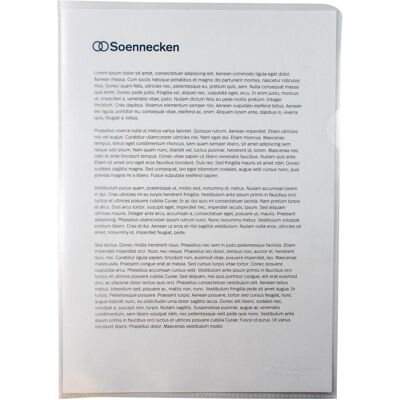 Soennecken, Mappe, Sichthülle 1609 DIN A4 PP transparent 50 St./Pack. (A4, 50x) Soennecken, Mappe, Sichthülle 1609 DIN A4 PP transparent 50 St./Pack. (A4, 50x)