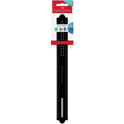 Faber-Castell, Lineal, Lineal Dots 30,0 cm, schwarz (30 cm, Kunststoff) Faber-Castell, Lineal, Lineal Dots 30,0 cm, schwarz (30 cm, Kunststoff)