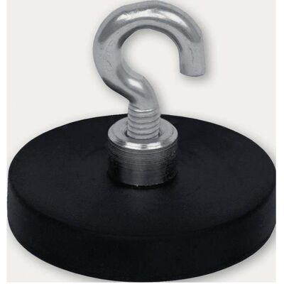 Eichner, Magnet, Neodymmagnet Ø 31 mm gummierter Magnet, mit Haken Ø 6,4 mm (5x) Eichner, Magnet, Neodymmagnet Ø 31 mm gummierter Magnet, mit Haken Ø 6,4 mm (5x)