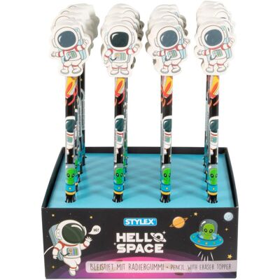 Magni, Bleistift, STYLEX Bleistift mit Radiergummi-Topper Astronaut 2fach sortiert (HB, 1x) Magni, Bleistift, STYLEX Bleistift mit Radiergummi-Topper Astronaut 2fach sortiert (HB, 1x)