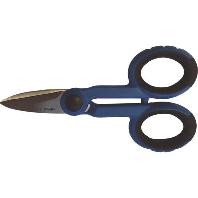 Tecwerk, Schere, Elektriker-/Handwerkerschere Länge 140 mm 2K-Kunststoff (14 cm) Tecwerk, Schere, Elektriker-/Handwerkerschere Länge 140 mm 2K-Kunststoff (14 cm)