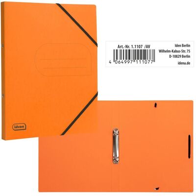 Idena, Ordner, Eco Ringbuch A4 2 Ringe orange FSC-Mix (A4, 25 mm, 1 Stk.) Idena, Ordner, Eco Ringbuch A4 2 Ringe orange FSC-Mix (A4, 25 mm, 1 Stk.)