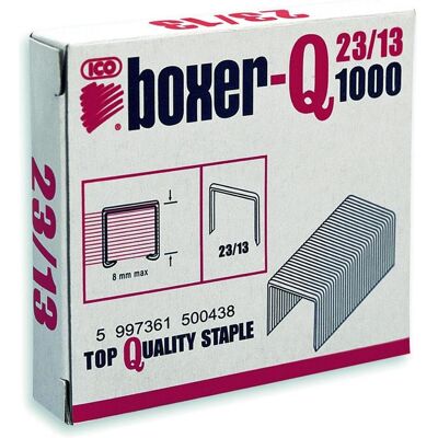 Staples, Büroklammer, Klammern ICO Boxer, 23/13, verzinkt, 1000 Stck (1000x) Staples, Büroklammer, Klammern ICO Boxer, 23/13, verzinkt, 1000 Stck (1000x)