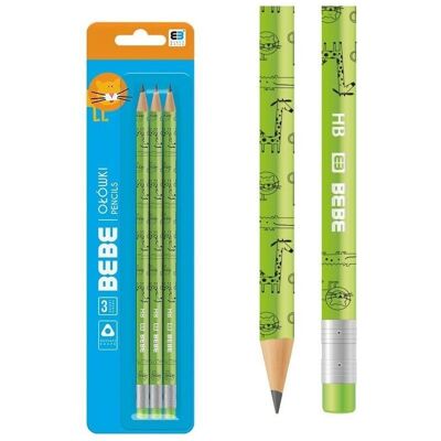 Interdruk, Bleistift, Bebe Kids Bleistift 3 Stk (3x) Interdruk, Bleistift, Bebe Kids Bleistift 3 Stk (3x)
