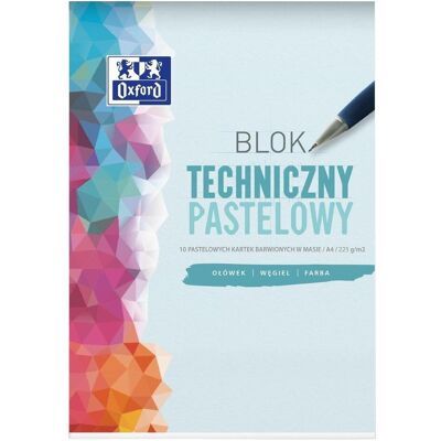 Oxford, Heft + Block, Technischer Block A4/10K 225G Pastell (20 Stück) (A4) Oxford, Heft + Block, Technischer Block A4/10K 225G Pastell (20 Stück) (A4)
