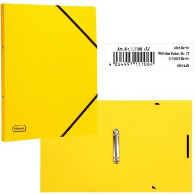Idena, Ordner, Eco Ringbuch A4 2 Ringe gelb FSC-Mix (A4, 25 mm, 1 Stk.) Idena, Ordner, Eco Ringbuch A4 2 Ringe gelb FSC-Mix (A4, 25 mm, 1 Stk.)
