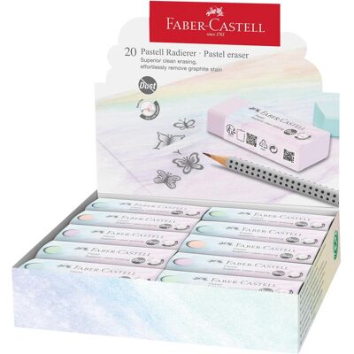 Faber-Castell 187392 - Staubfreie Radiergummi - Orange Faber-Castell 187392 - Staubfreie Radiergummi - Orange