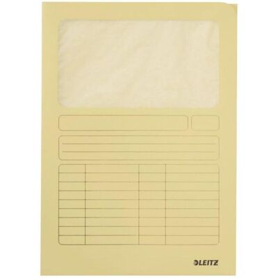 Leitz, Mappe, Sichtmappe A4 gelb (A4, 100x) Leitz, Mappe, Sichtmappe A4 gelb (A4, 100x)