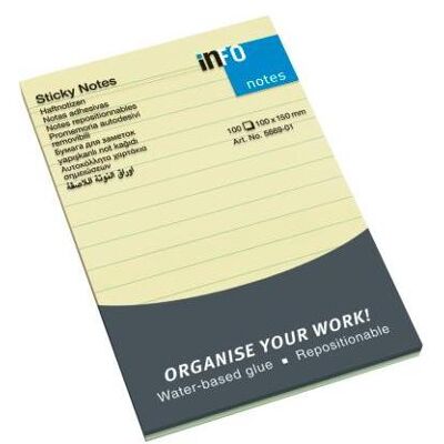 Info, Haftnotiz, STICKY NOTES – Haftnotizen (150 x 100 mm) Info, Haftnotiz, STICKY NOTES – Haftnotizen (150 x 100 mm)