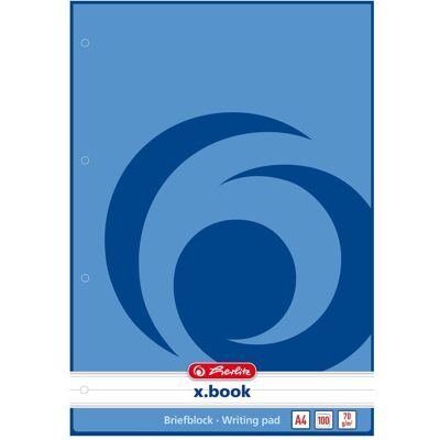 Herlitz, Heft + Block, Briefblock x.book DIN A4 liniert (A4, Liniert, Kein Einband) Herlitz, Heft + Block, Briefblock x.book DIN A4 liniert (A4, Liniert, Kein Einband)