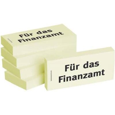 Bizstix, Haftnotiz, Notiz 'Finanzamt' 75x35mm (75 x 35 mm) Bizstix, Haftnotiz, Notiz 'Finanzamt' 75x35mm (75 x 35 mm)
