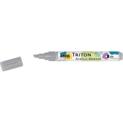 Kreul, Marker, 17849 - Triton Acrylic Marker Edge, Neutralgrau, Stichstärke 1 bis 4 mm, mit Edge-Spitze als A (1x) Kreul, Marker, 17849 - Triton Acrylic Marker Edge, Neutralgrau, Stichstärke 1 bis 4 mm, mit Edge-Spitze als A (1x)