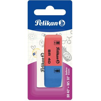 Pelikan Korrekturmittel, Peli Radierer Blister BR40 + WS30 Pelikan Korrekturmittel, Peli Radierer Blister BR40 + WS30
