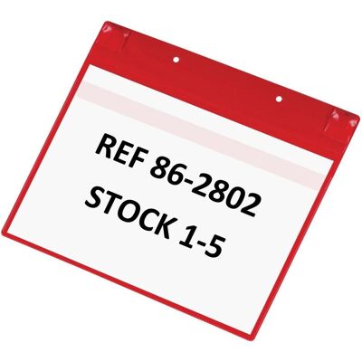 Tarifold, Informationsschild, Kennzeichnungstasche Neodym 170113 A4 rot 5 St./Pack. Tarifold, Informationsschild, Kennzeichnungstasche Neodym 170113 A4 rot 5 St./Pack.