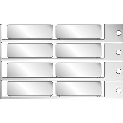Brady, Etiketten, Kennzeichnung, silber, 15 x 49 mm Brady, Etiketten, Kennzeichnung, silber, 15 x 49 mm