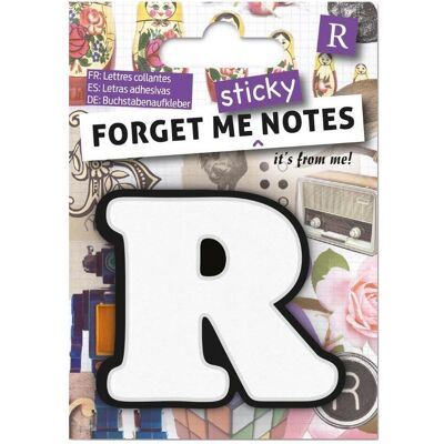 IF, Haftnotiz, Vergiss mich Haftnotizkarten selbstklebender Buchstabe R IF, Haftnotiz, Vergiss mich Haftnotizkarten selbstklebender Buchstabe R