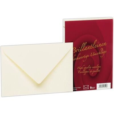 Magni, Briefumschlag, 20211834 - Brillantleinen - Briefhüllen gefüttert, DIN C6, 25 Stück, ivory (25x) Magni, Briefumschlag, 20211834 - Brillantleinen - Briefhüllen gefüttert, DIN C6, 25 Stück, ivory (25x)