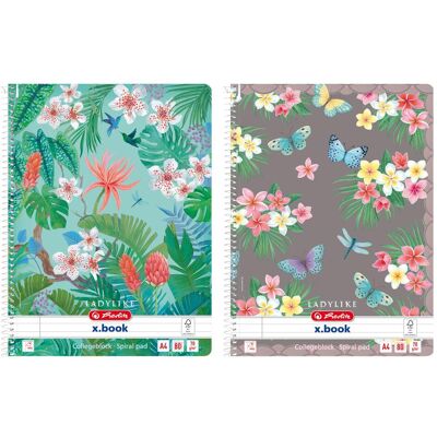 Herlitz, Heft + Block, Spiralblock A4 Ladylike liniert sortiert FSC-Mix (A4, Liniert) Herlitz, Heft + Block, Spiralblock A4 Ladylike liniert sortiert FSC-Mix (A4, Liniert)