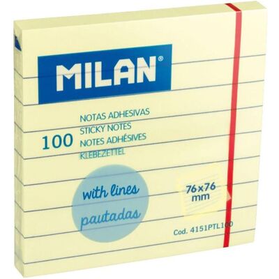 Milan, Haftnotiz, Selbstklebende Notizzettel 76x76 /100K Linie (76 x 76 mm) Milan, Haftnotiz, Selbstklebende Notizzettel 76x76 /100K Linie (76 x 76 mm)