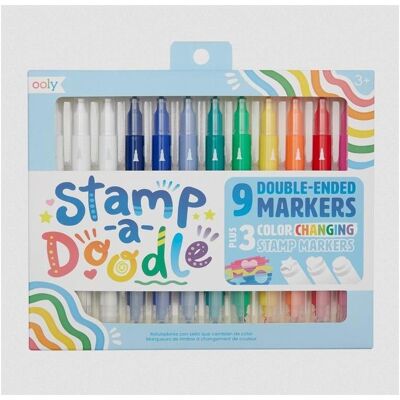Ooly - Stamp-A-Doodle - 12-Farben-Set - Marker Ooly - Stamp-A-Doodle - 12-Farben-Set - Marker