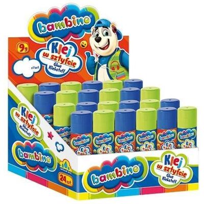 St. Majewski, Klebestift, Klebestift Bambino 9g 24St. St. Majewski, Klebestift, Klebestift Bambino 9g 24St.